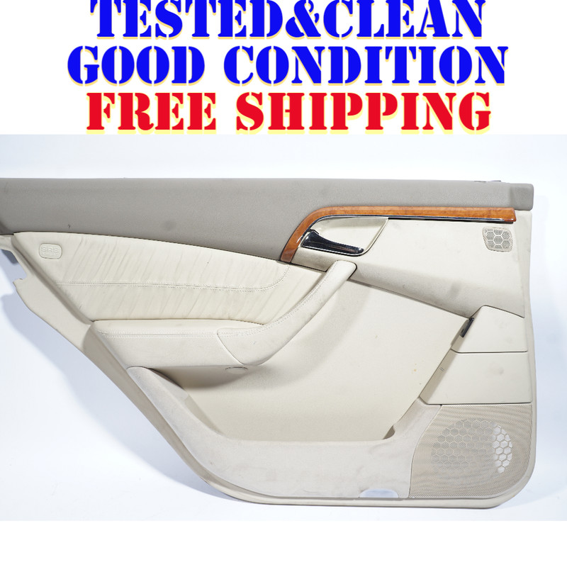 2004 - 2006 MERCEDES S500 S430 REAR LEFT DRIVER SIDE DOOR PANEL TRIM OEM
