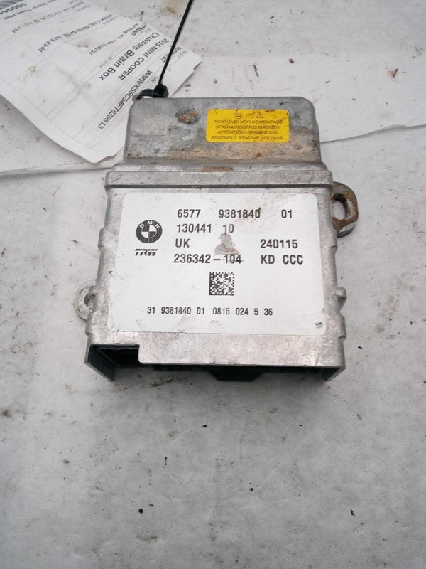 Used Air Bag Module fits: 2015 Mini COOPER Air Bag thru 10/30/16 Grade A