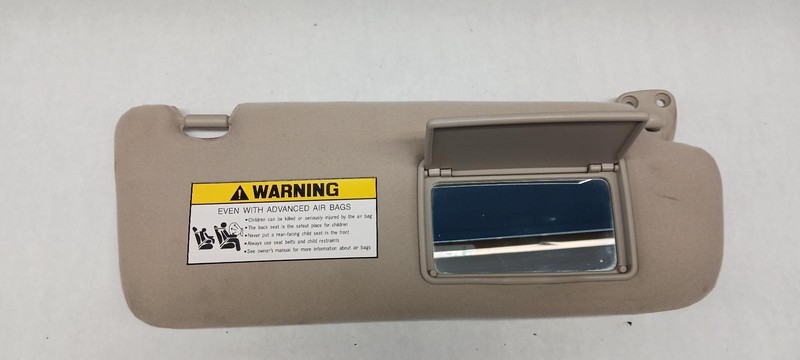 06-'07 HYUNDAI SONATA right passenger Sun visor w/illumination w/o sunroof OEM