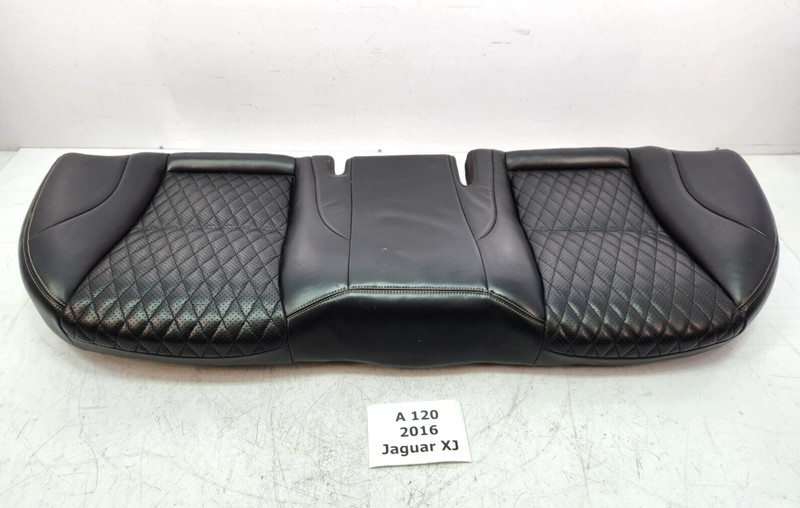 ✅ 16-19 OEM Jaguar XJ X351 Rear Seat Lower Leather Cushion Cover Black