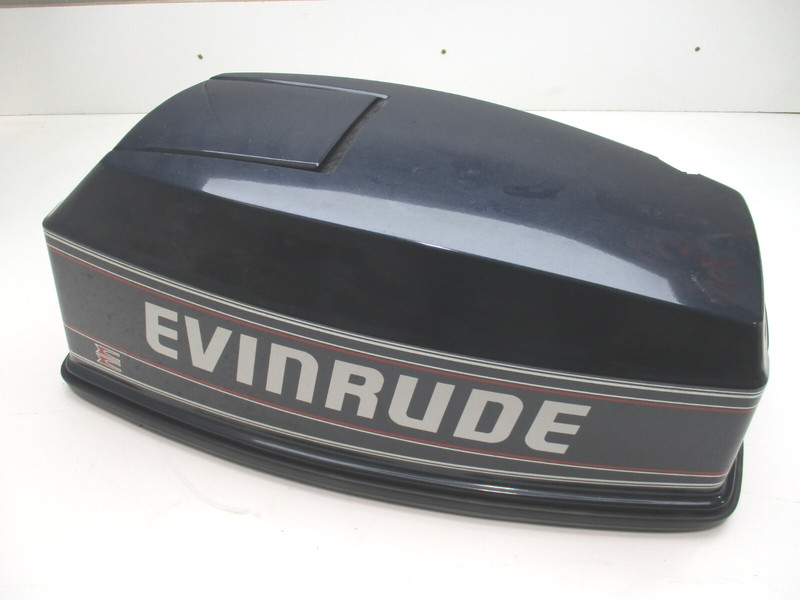 0284138 OMC Top Engine Cowl Motor Cover Hood 50 HP Evinrude Outboard 1992-94
