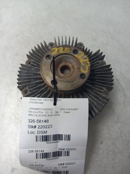 95-00 TOYOTA 4RUNNER SR5 3.4L AC FAN CLUTCH