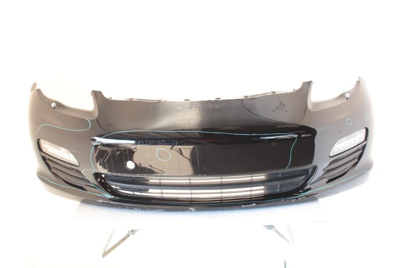 10-13 Porsche Panamera Black Complete Front Bumper Cover
