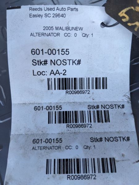 Alternator Classic Style Emblem In Grille Fits 04-08 MALIBU 986972