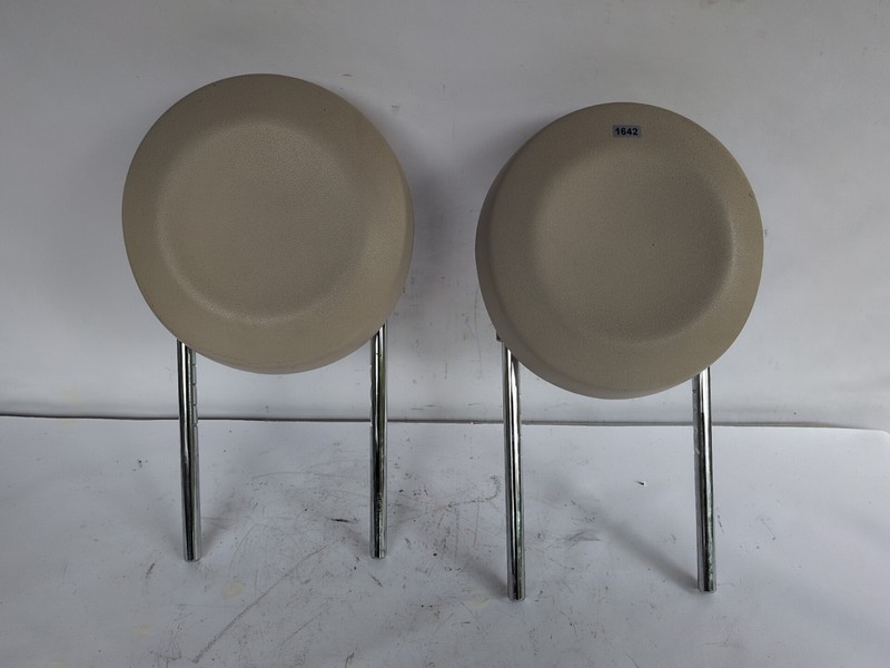 2012-2018 Fiat 500 Front Seat Head Rest LeatherIvory Set of 2 headrest