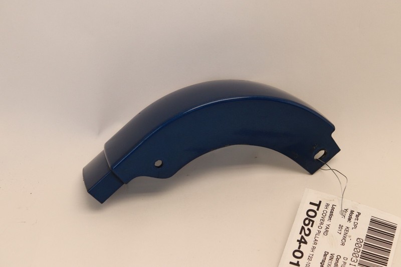 2013-2022 KENWORTH T680 PACCAR RIGHT PASSENGER EXTERIOR D PILLAR COVER BLUE OEM