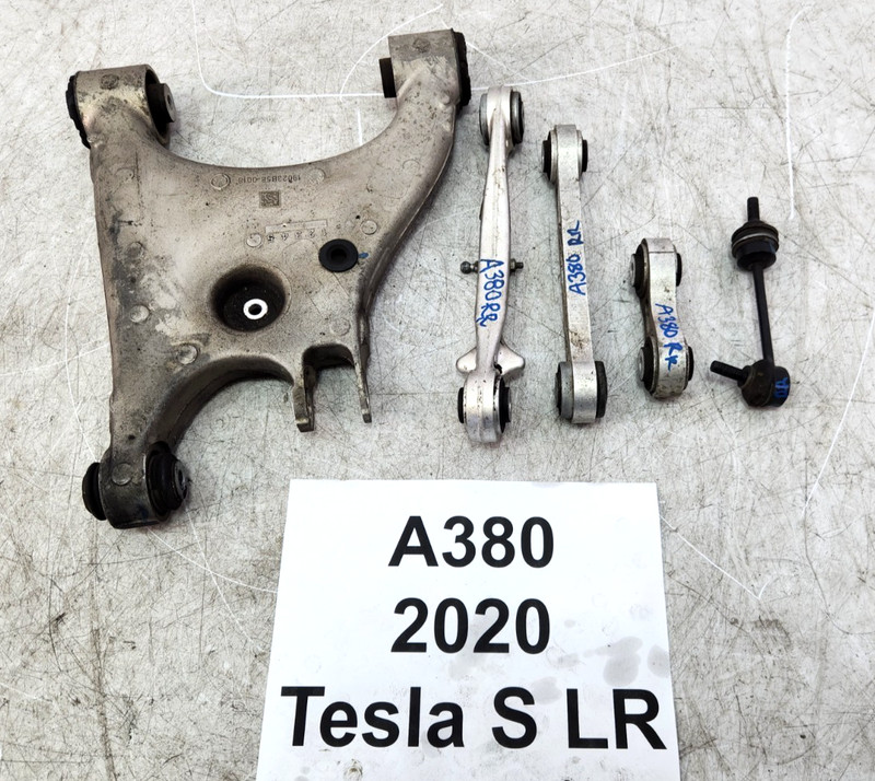 ✅ 12-20 OEM Tesla Model S Rear Right Passenger Lower Upper Control Arm SET