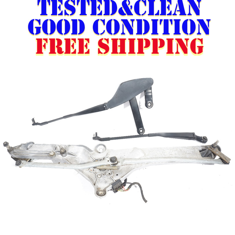 03 04 05 06 Mercedes S500 W220 WINDSHIELD WIPER MOTOR & WIPER ARM SET OF 3 OEM