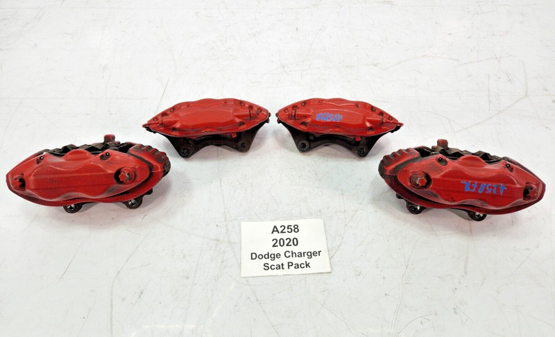 ✅ 06-20 OEM Dodge Charger Scat Pack Front Rear Brake Calipers Red Brembo SET