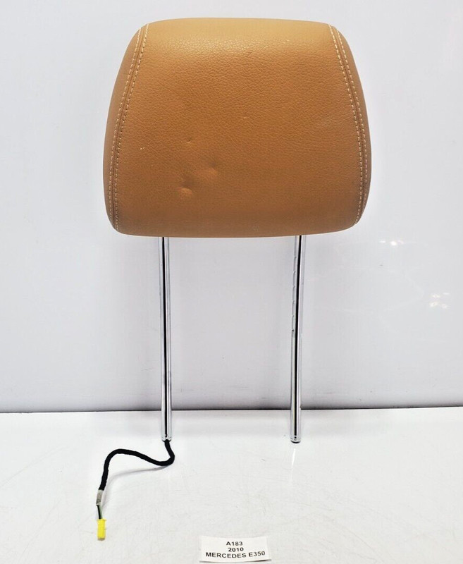 ✅2010-2013 OEM Mercedes W212 E350 Front Left Driver Leather Headrest Brown NOTE*