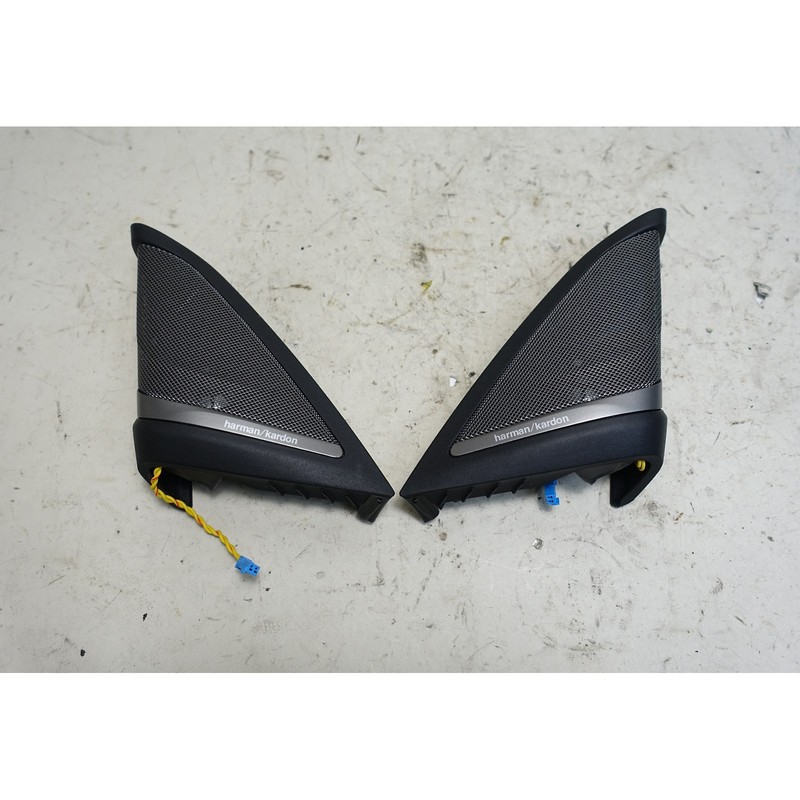 17-23 BMW G30 5-Series F90 Front A-Pillar Tweeter Speakers w/ Housings HKSS OEM