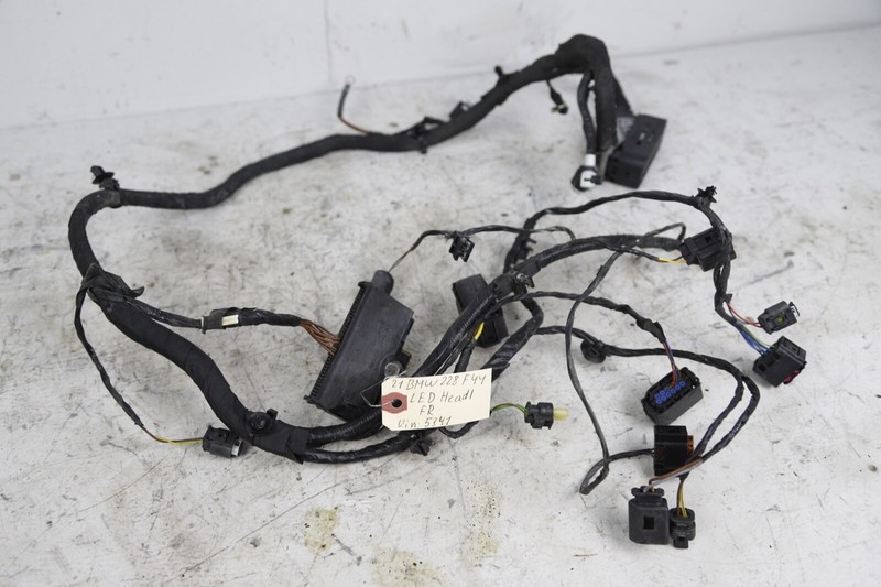 20-24 BMW 228i F44 RIGHT PASSENGER HEADLIGHT LED ALL FRONT END WIRE HARNESS OEM