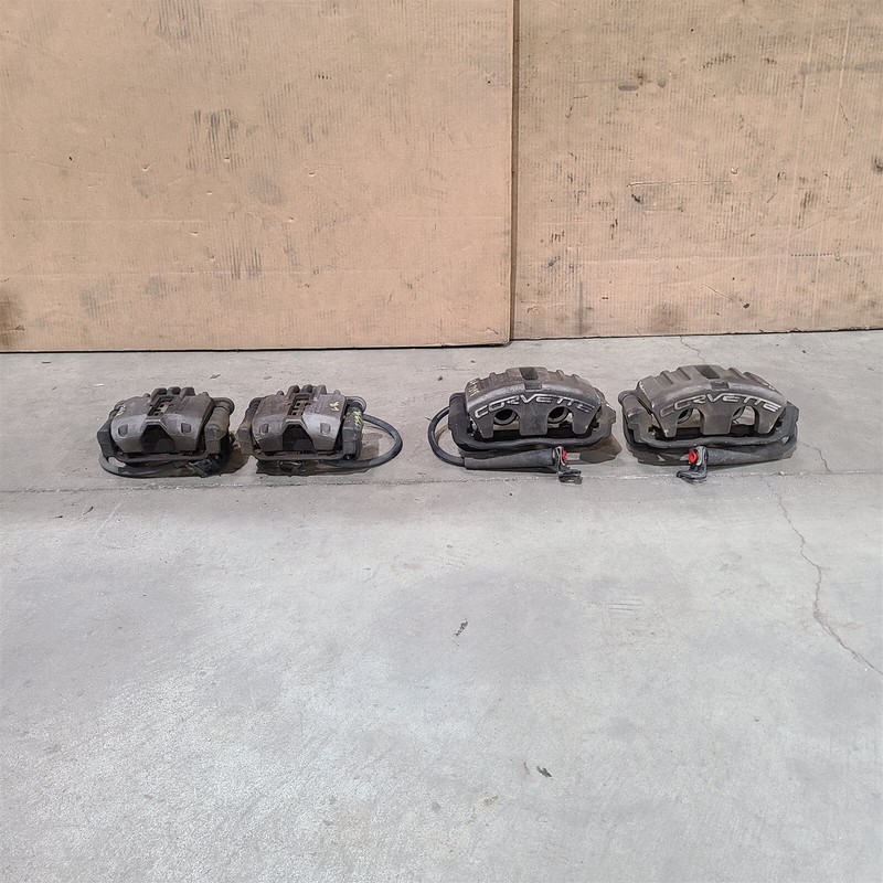 05-13 Corvette C6 Pbr Brake Calipers Front & Rear Set Base Model Aa7398