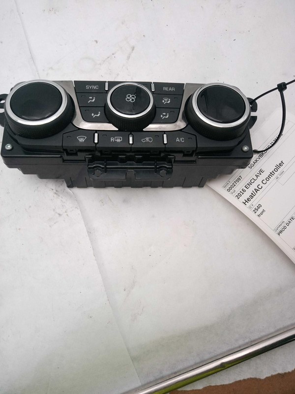 2016 Buick Enclave A/C Selector Switch OEM Black 57000 Miles NJ25-27097-693707