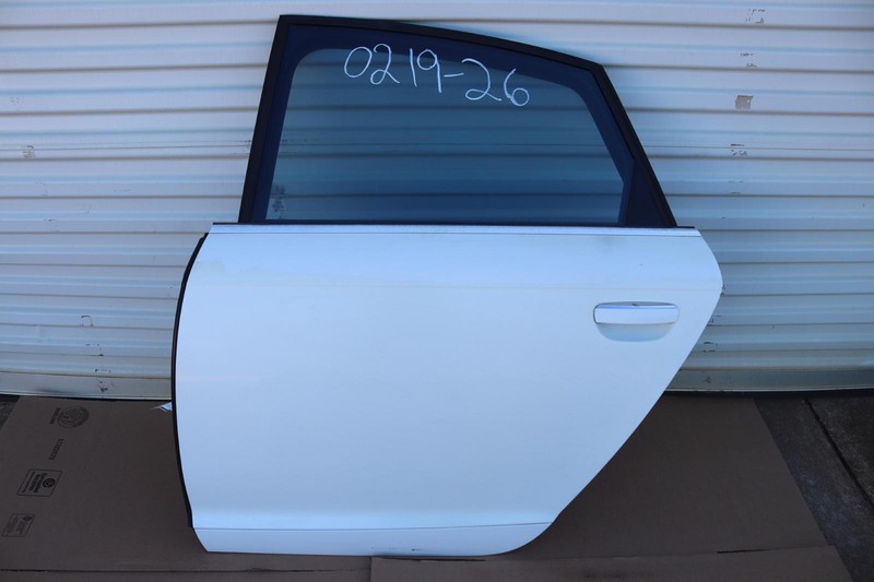 2005-2011 AUDI A6 REAR LEFT SIDE DOOR SHELL PANEL W/ GLASS WHITE ASSEMBLY OEM