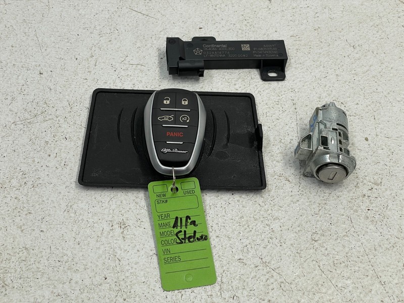 2018-2022 Alfa Romeo Stelvio Smart Key Fob Lock Cylinder Set 1526 OEM