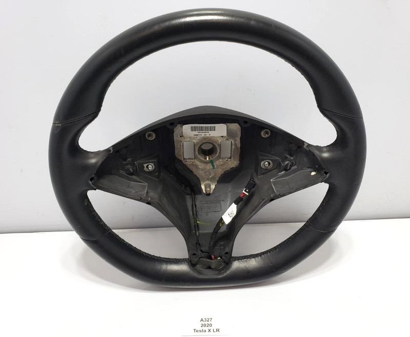 ✅ 2012-2020 OEM Tesla Model X S Driver Heated Steering Wheel Leather Black*