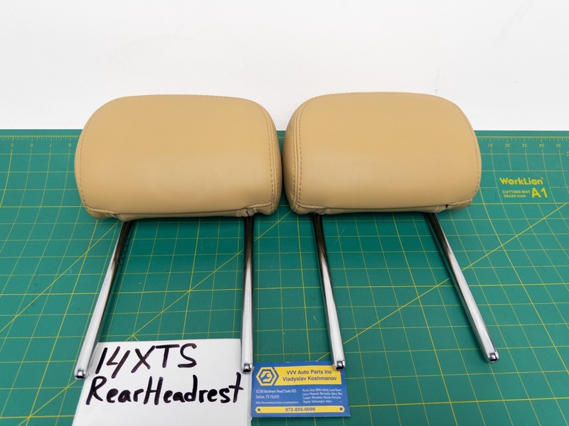 13-14 Cadillac XTS - REAR RIGHT LEFT SET SEAT HEADREST OEM