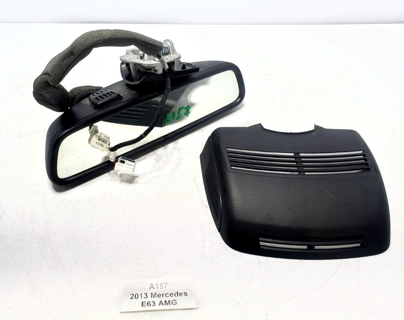 ✅ 2012-2018 OEM Mercedes W212 E63 AMG Interior Rear View Mirror Black W/ Trim