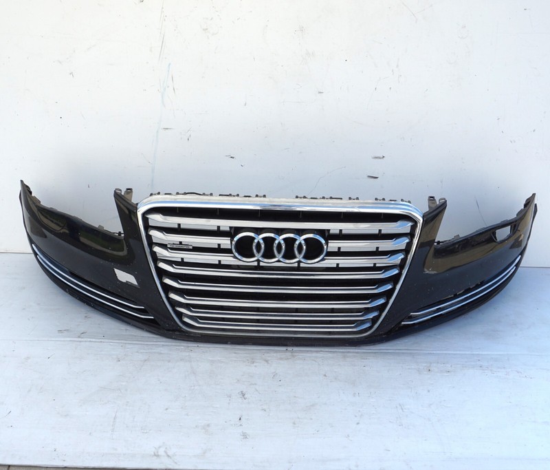 2011 - 2014 AUDI A8 A8L FRONT FBUMPER COVER W/ GRILLE OEM