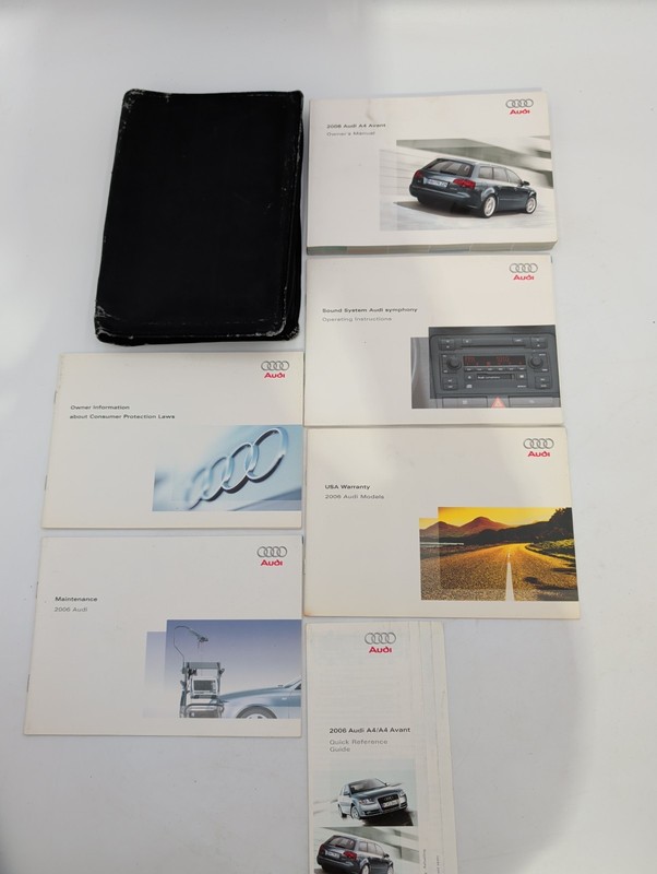 2006 AUDI A4 AVANT OWNERS MANUAL QUATTRO SEDAN I42.0L V6 3.1L AWD CVT AUT MAN