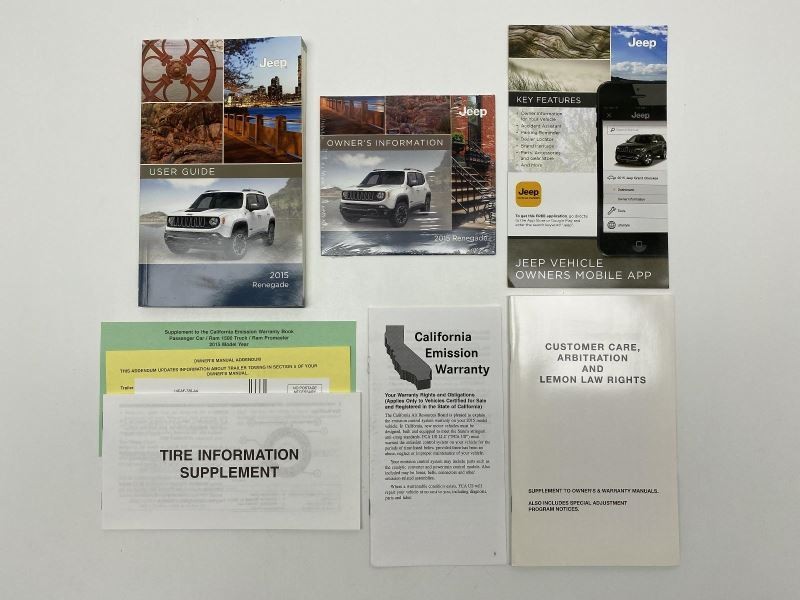 Owners Manual 2015 Jeep Renegade 82190