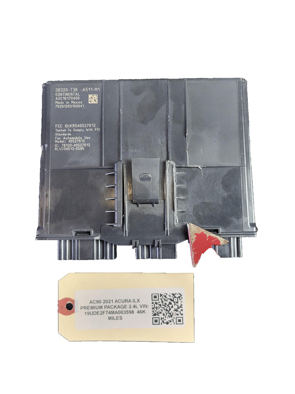 2019-2022 ACURA ILX Keyless Entry Control Module OEM 38320T3RA511 2.4L FWD