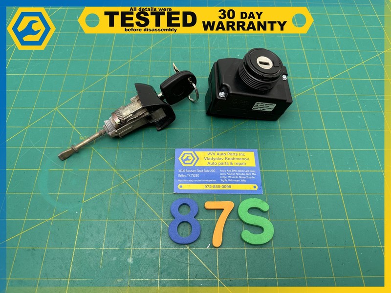 06-12 BENTLEY Flying Spur IGNITION SWITCH CONTROL MODULE W/ KEY CYLINDER SET OEM