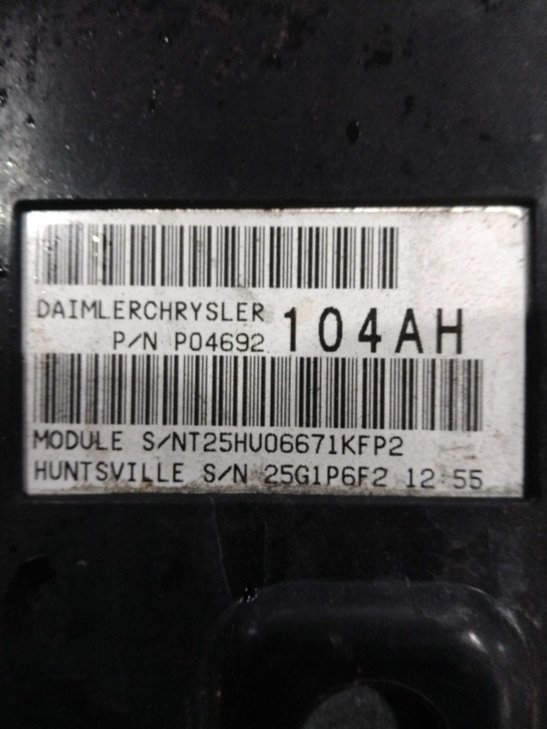 2007 Jeep Commander Body Control Module OEM 04692138AF 216K Miles