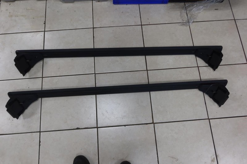 2020-2023 Jeep Gladiator JT Aftermarket Black Roof Rack Cross Bar Pair