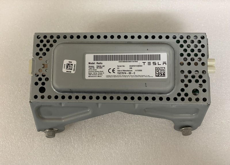 TESLA MODEL Y Radio FM HD Receiver Control Unit Module 152797400 20-22 3456 B114