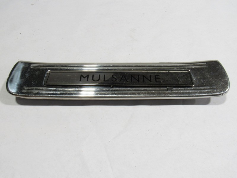 10-20 Bentley Mulsanne 2012 Rear Left Driver Door Sill Scuff Plate @1