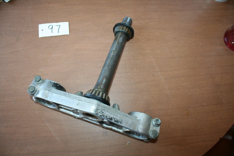 1986 Kawasaki KDX 200 Triple Tree Steering Stem Lower Clamp OEM 86 C