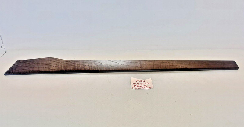 ✅ 16-20 OEM Tesla Model X Rear Left Driver Side Door Wood Trim Ash Burl Graph