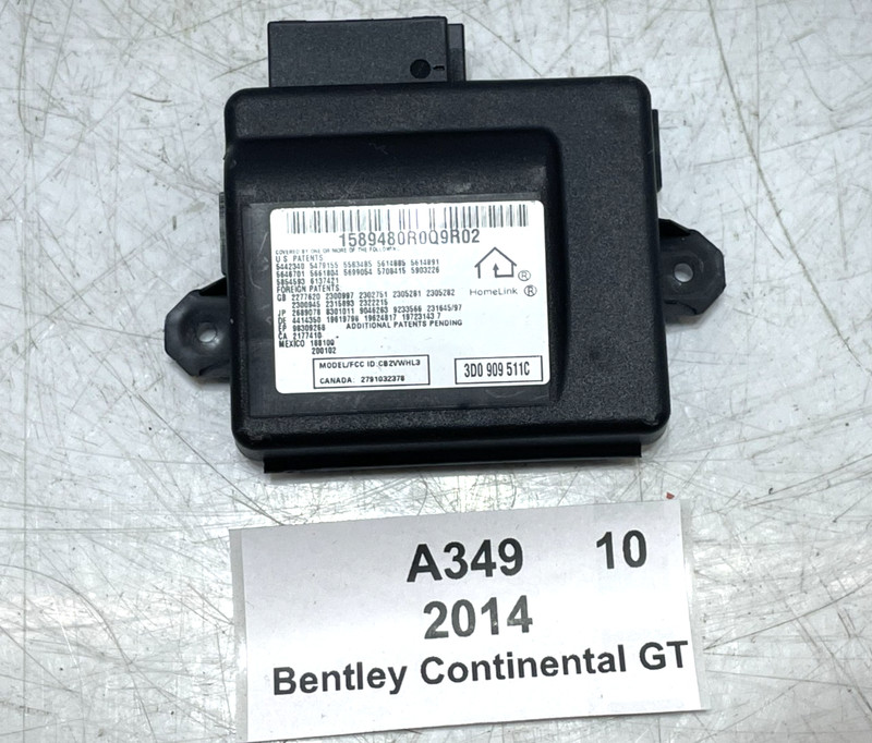 ✅ 12-18 OEM Bentley Continental GT Homelink Garage Door Opener Control Module
