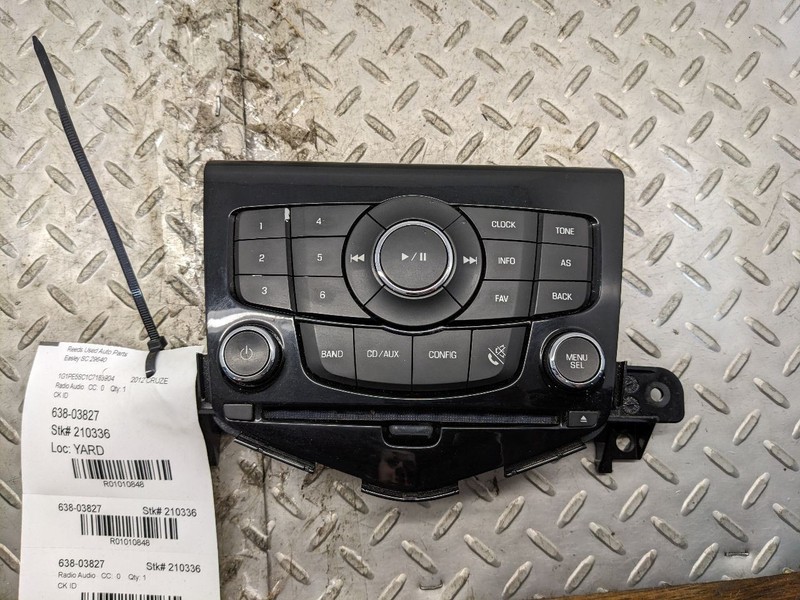 Audio Equipment Radio VIN P 4th Digit Limited Opt Uye Fits 11-16 CRUZE 1010848