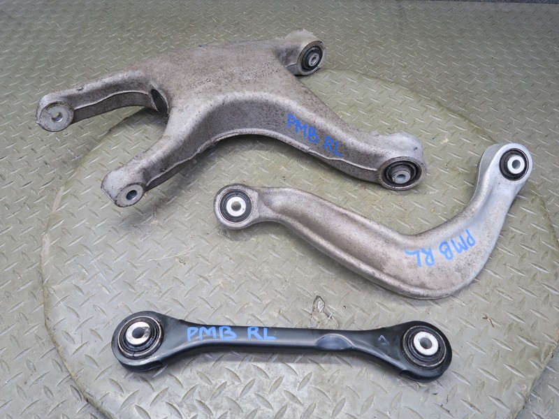 2015-2018 PORSCHE MACAN REAR LEFT UPPER & LOWER CONTROL ARM SET OF 3