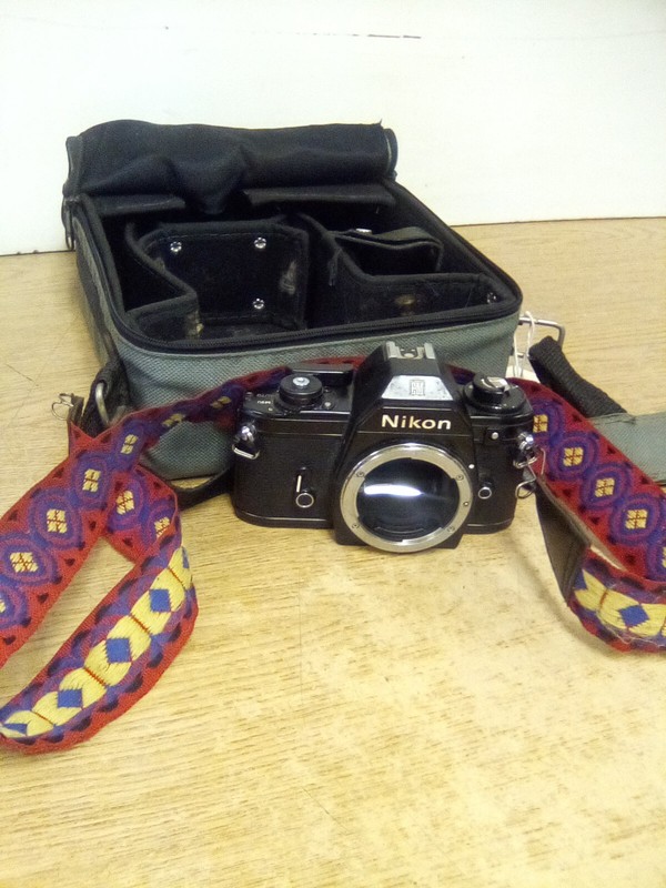 Nikon EM SLR35mm Camera Body Only (UNTESTED) W/ Case