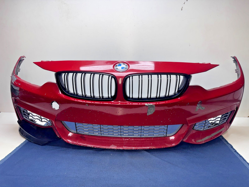 14-20 BMW F32 F33 F36 428i 435i 440i Front Bumper M Sport W/O Washer & PDC OEM