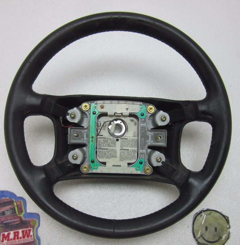 for 95 96 98 1997 97 AUDI A6 STEERING WHEEL BLACK LEATHER WRAPPED 4 SPOKE CAR