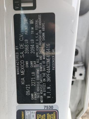 2021 Kia Forte Speedometer Gauge White OEM 94021M7420 57K Miles