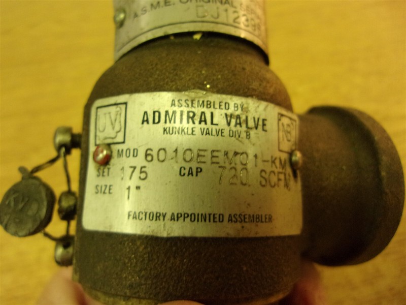 Kunkle Admiral Valve 6010EEM01-KM 1"*FREE SHIPPING*