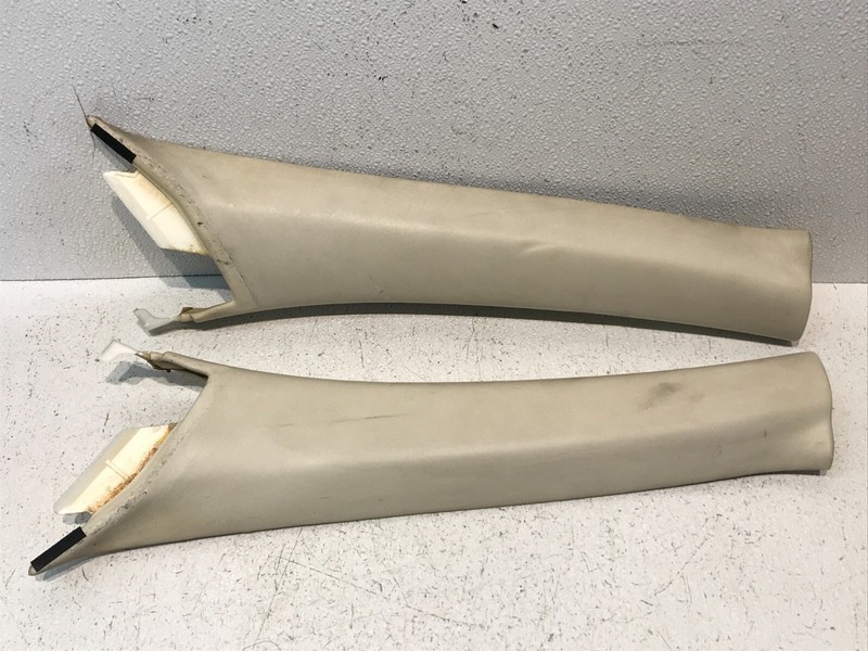 02-10 LEXUS SC430 FRONT RIGHT LEFT INTERIOR A PILLAR TRIM PANEL OEM BEIGE ECRU