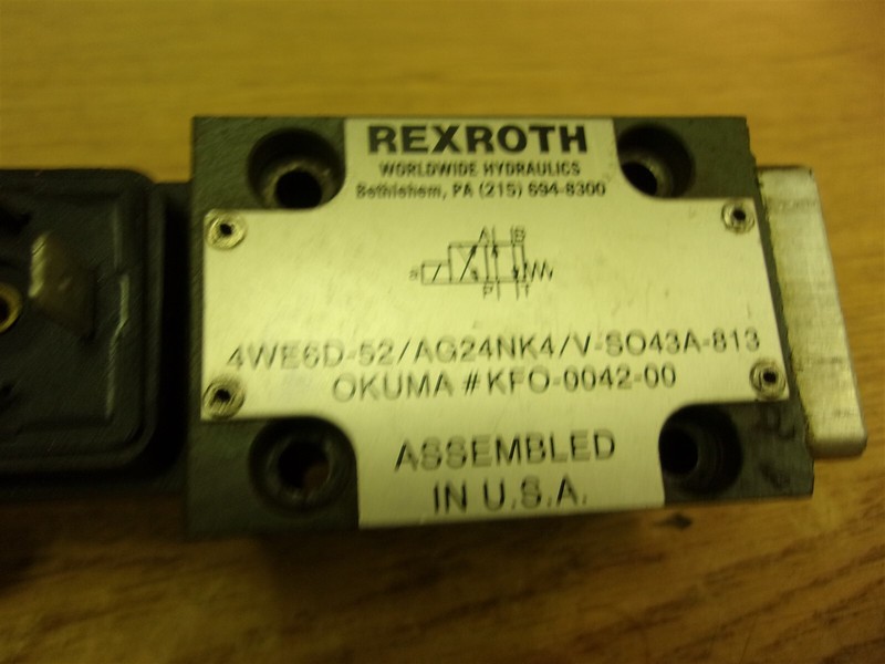 Rexroth 4WE6D-52/AG24NK4/V-S043A-813 Valve *FREE SHIPPING*