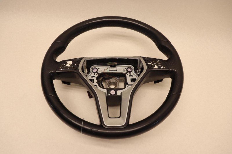 2010-2013 MERCEDES E-CLASS E350 W212 STEERING WHEEL BLACK LEATHER OEM