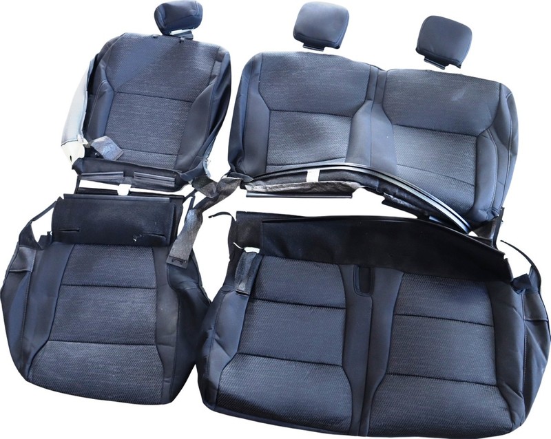 21-22 Ford F150 XLT Crew Cab Black Cloth Rear Seat Covers NTO OEM Factory