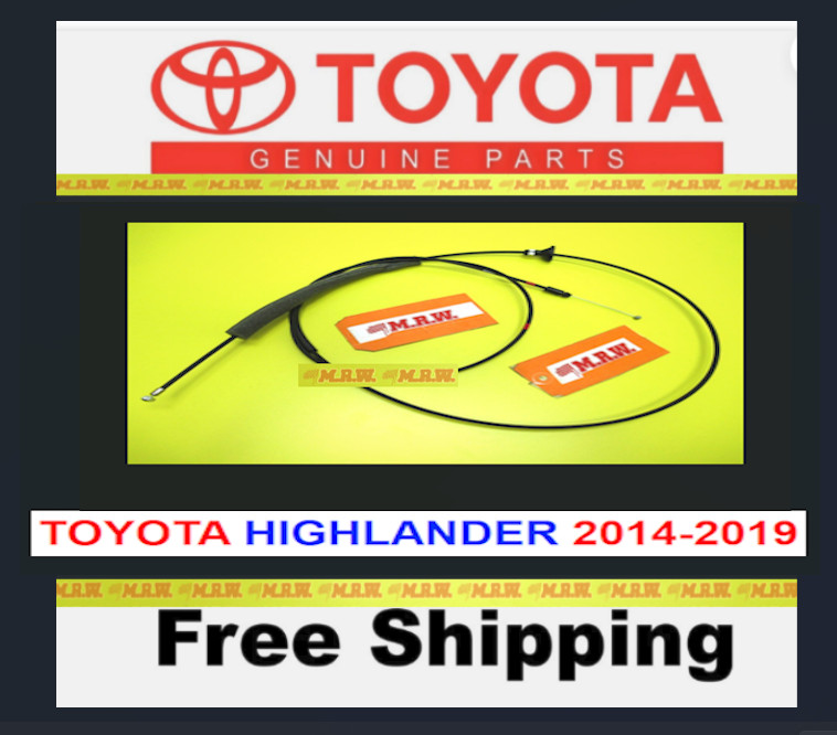 HOOD CABLE CABEL WIRE for DASH HANDLE RELEASE HOOD LATCH TOYOTA HIGHLANDER 14-19