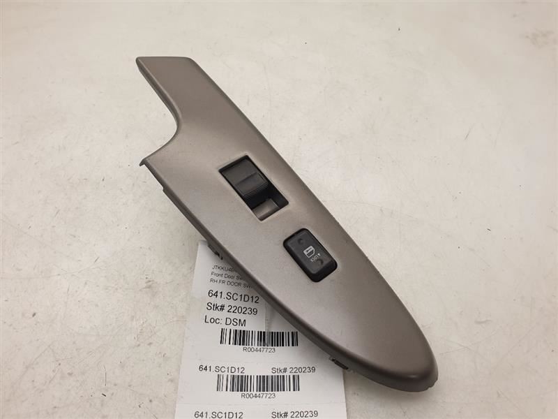 2012 SCION XD PASSENGER SIDE FRONT DOOR WINDOW SWITCH
