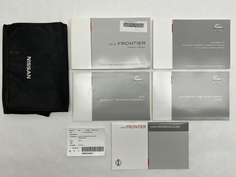 Owners Manual 2013 Nissan Frontier 81202