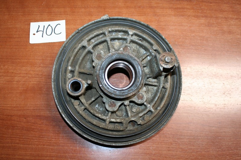 1985 Honda ATC 250SX Rear Brake Shoe Backing Plate Panel OEM 85 H
